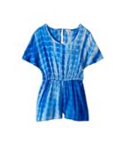 Splendid Littles Tie-dye Romper (big Kids) (marina/tie-dye) Girl's Jumpsuit & Rompers One Piece