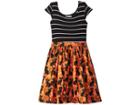 Fiveloaves Twofish Kitties Maddy Dress (big Kids) (orange) Girl's Dress