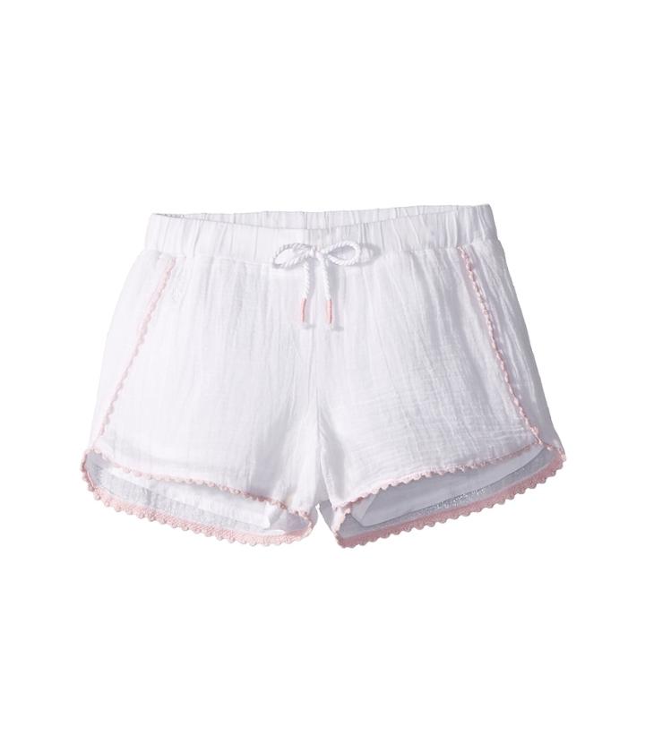Polo Ralph Lauren Kids Cotton Pull-on Shorts (toddler) (white) Girl's Shorts