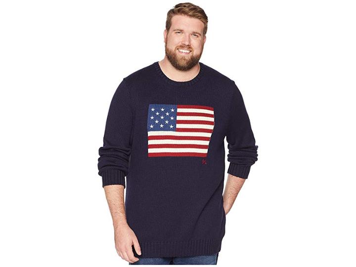 Polo Ralph Lauren Big & Tall Big Tall Icon Flag Sweater (navy) Men's Sweater