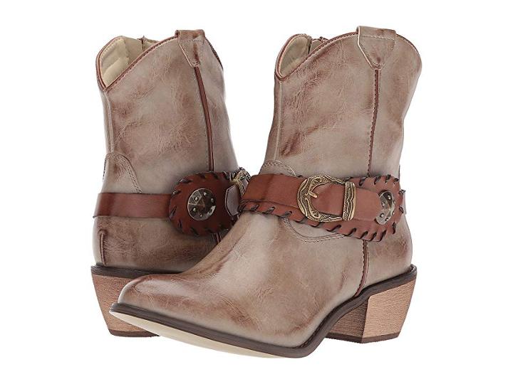 Roper Mae (faux Tan Leather Vamp) Cowboy Boots
