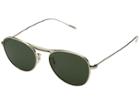 Oliver Peoples Cade (brushed Gold/green) Fashion Sunglasses