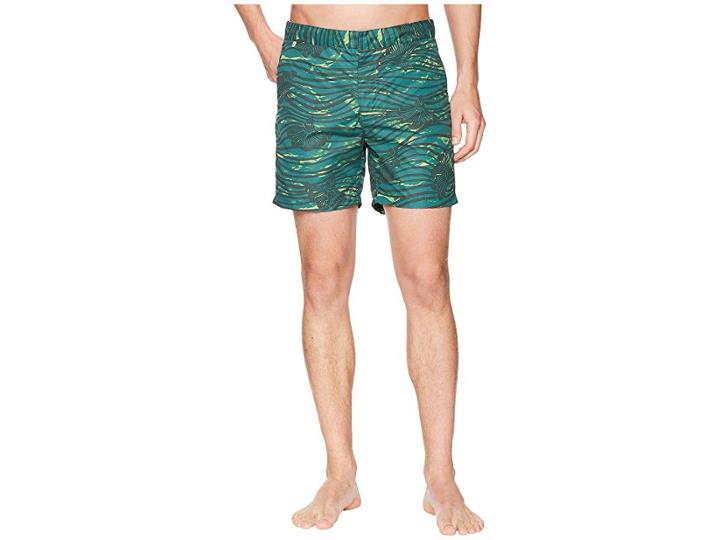 Scotch & Soda Medium Length Swim Shorts In Sophisticated Patterns (combo E) Men's Swimwear