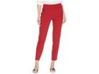 Lisette L Montreal Katherine Fabric Ankle Pant With Back Slits (brick Red) Women's Casual Pants