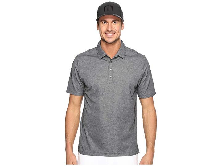 Travismathew The Ten Year Polo (heather Castlerock) Men's Clothing
