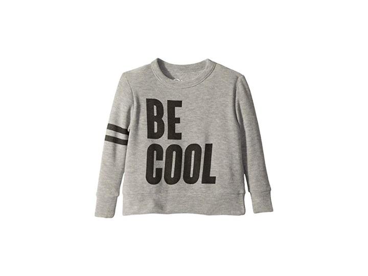 Chaser Kids Extra Soft Be Cool Pullover Sweater (toddler/little Kids) (heather Grey) Girl's Sweater