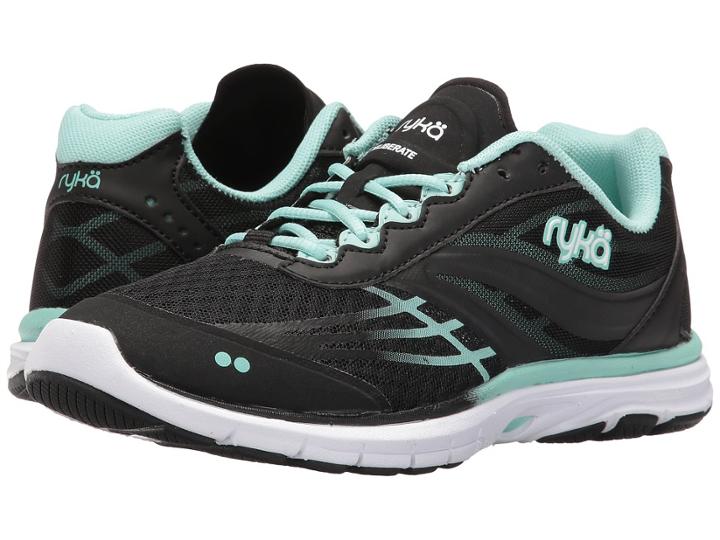 Ryka Deliberate (black/yucca Mint/white) Women's Shoes