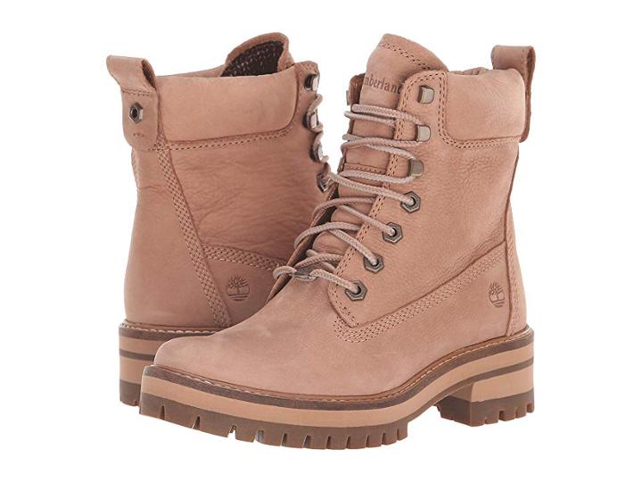 Timberland Courmayeur Valley 6 Boot (medium Beige Nubuck) Women's Lace-up Boots