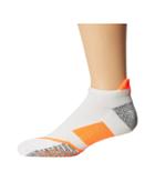 Nike Nikegrip Elite No Show Tennis Socks (white/hyper Orange/hyper Orange) No Show Socks Shoes