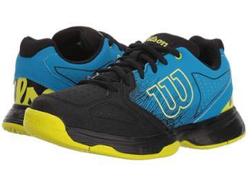 Wilson Kids Stroke Jr Tennis (little Kid/big Kid) (hawaiian Surf/black/lime Punch) Boys Shoes
