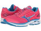 Mizuno Wave Rider 20 (paradise Pink/blue Aster/white) Girls Shoes