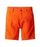 Janie And Jack Flat Front Shorts (toddler/little Kids/big Kids) (orange Linen) Boy's Shorts