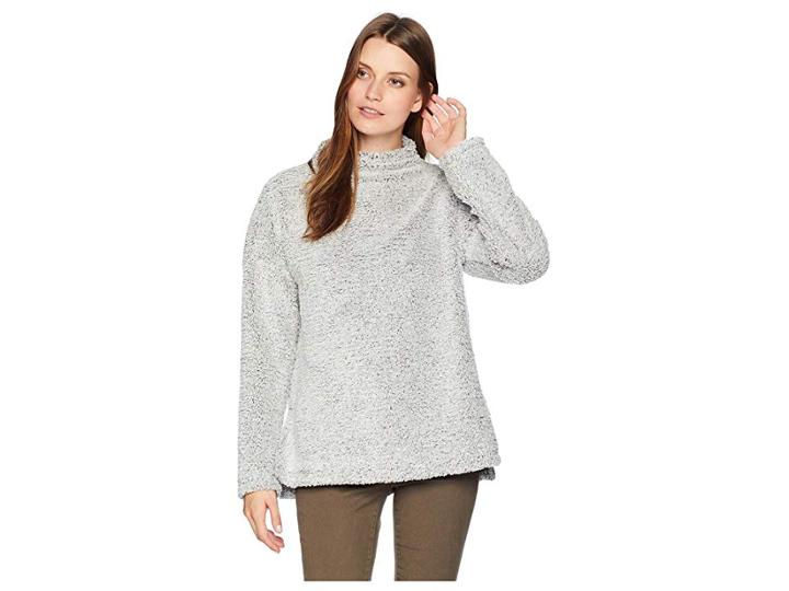 Dylan By True Grit Fresh Air Fleece Drop Shoulder Pullover (black) Women's Clothing