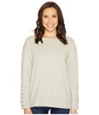 Joe's Jeans Miaya Lace-up Pullover (heather Grey) Women's Clothing