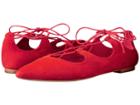 Loeffler Randall Ambra (poppy Kid Suede) Women's Lace Up Casual Shoes