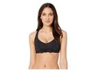 Becca By Rebecca Virtue Color Code Tie Front Bra (black) Women's Swimwear