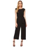 Tahari By Asl Side Tie Culotte Jumpsuit (black) Women's Jumpsuit & Rompers One Piece