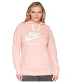 Nike Nsw Gym Vintage Pullover Hoodie (size 1x-3x) (bleached Coral/sail) Women's Sweatshirt