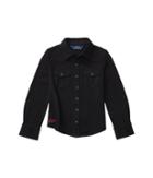 Polo Ralph Lauren Kids Western Shirt (little Kids) (collection Black) Girl's Long Sleeve Button Up
