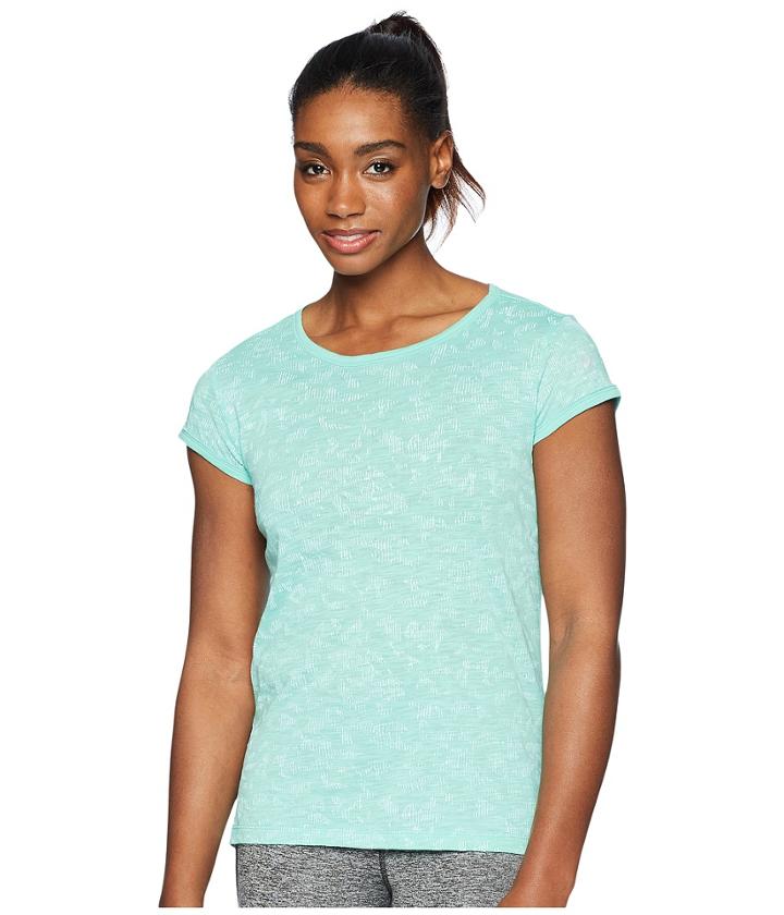 Asics Legends Short Sleeve Top (opal Green) Women's Short Sleeve Pullover