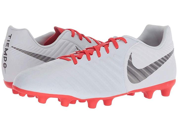 Nike Legend 7 Club Mg (pure Platinum/metallic Dark Grey/light Crimson) Men's Soccer Shoes