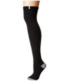 Ugg Color Block Rib Over The Knee Socks (charcoal) Women's Knee High Socks Shoes