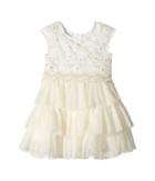 Nanette Lepore Kids Lurex Embroidered Chiffon With Tulle (infant) (cream) Girl's Dress