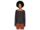 Eileen Fisher Wool Recycled Cotton Polyester Bateau Neck Box-top W/ Fringe (midnight) Women's Clothing