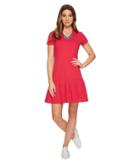 U.s. Polo Assn. Pleated Polo Dress (bright Rose) Women's Dress