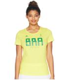 Adidas Brazil Tee (bright Yellow) Women's T Shirt