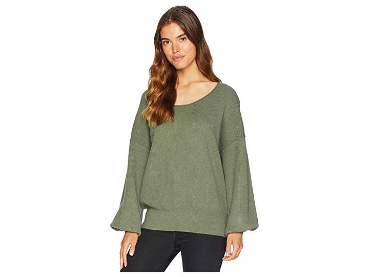 Free People Shadow Crew (moss) Women's Clothing