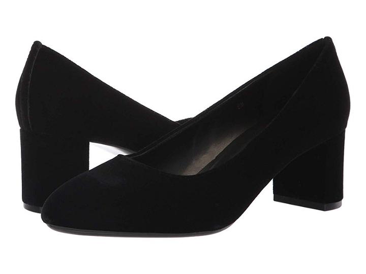 Vaneli Pomona (black Velvet) Women's 1-2 Inch Heel Shoes