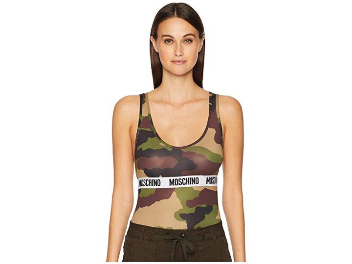 Moschino Microfiber Bodysuit (camo) Women's Jumpsuit & Rompers One Piece
