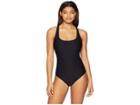 Athena Clean Slate Solids Cross-back Tank Maillot One-piece (black) Women's Swimsuits One Piece