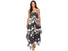 Collection Xiix Tie-dye Cover-up Dress (black) Women's Dress
