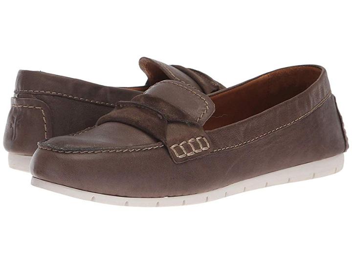Frye Sedona Seam Moc (stone Waxed Pull Up) Women's Moccasin Shoes