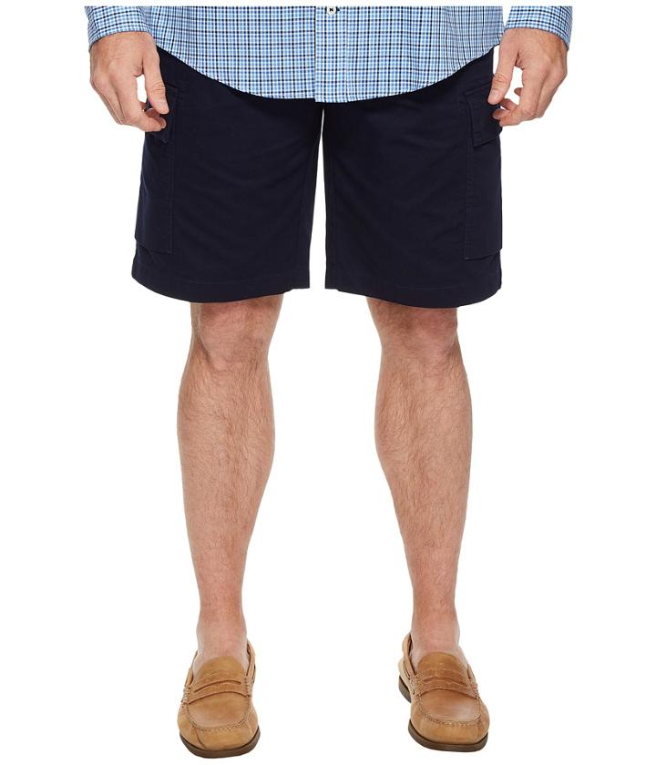 Lacoste Broken Twill Cargo Bermuda Shorts (navy Blue) Men's Shorts