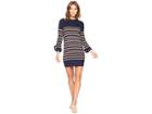 Joules Brianne Knitted Tie Sleeve Tunic (navy Camel) Women's Blouse