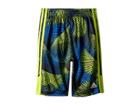 Adidas Kids Amplified Net Shorts (toddler/little Kids) (bright Yellow) Boy's Shorts