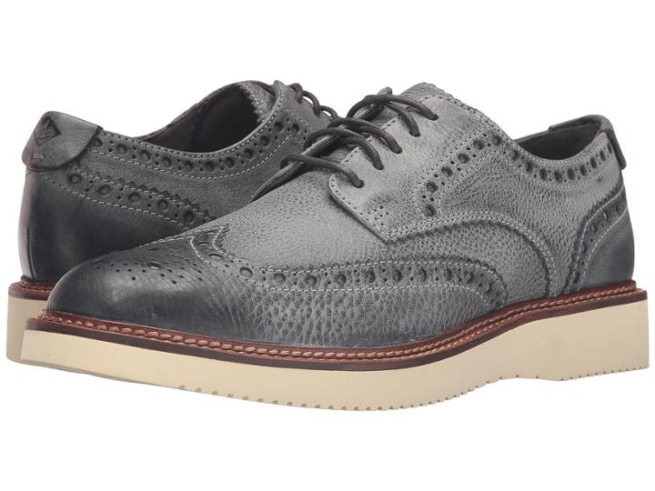Sperry Gold Lug Wingtip Brogue Oxford (grey) Men's Lace Up Wing Tip Shoes