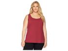 Nic+zoe Plus Size Perfect Scoop (raisin) Women's Clothing