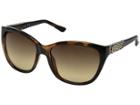 Guess Gu7417 (dark Havana/gradient Brown) Fashion Sunglasses