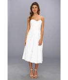 Badgley Mischka Textured Sweetheart Strapless Cocktail Dress (white) Women's Dress