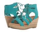 Minnetonka Leighton (turquoise Suede) Women's Wedge Shoes