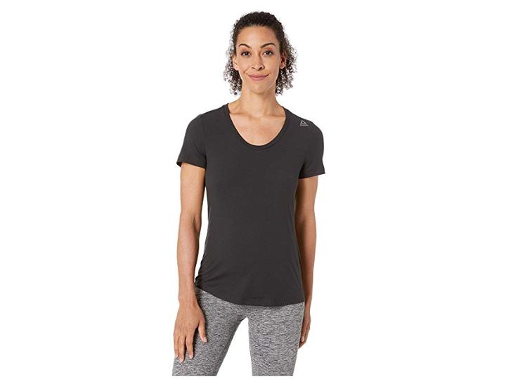 Reebok Workout Ready Speedwick Tee (black) Women's Clothing