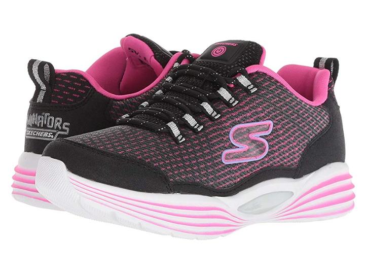 Skechers Kids Luminators Luxe 20100l(little Kid/big Kid) (black/pink) Girl's Shoes