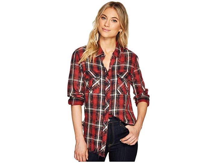 Hudson Jeans Bijou Button Up Shirt (instigate) Women's Long Sleeve Button Up