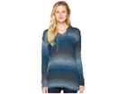 Tribal Long Sleeve Hoodie Sweater (blue Lake) Women's Sweater
