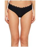 Kate Spade New York Morro Bay #69 Scalloped Hipster Bikini Bottom (black) Women's Swimwear