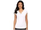 Toad&co Susurro Short Sleeve Tee (white) Women's Short Sleeve Pullover